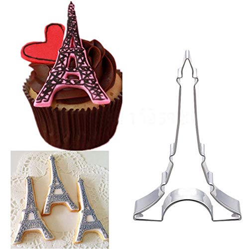 LUMoony MoonyLI Eiffelturm Form Backform Gebäck Küche Kuchen Dekor Cookie Jelly Cutter Form Edelstahl Steel.2Pcs von LUMoony