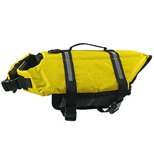 MoonyLI Hund Schwimmweste Ripstop Pet Floatation Weste Verstellbarer Hund Lebensretter Reflektierende Weste Pet Life Preserver Aufblasbare Sicherheitsjacke für Hunde Rettungsweste Doggy Floats von LUMoony