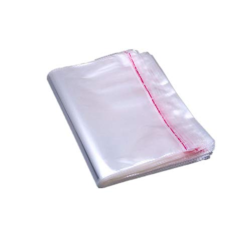 MoonyLI Self Adhesive Bag Transparent Plastic Bags Clear Resealable Cello Cellophane Bags Self Adhesive Sealing,Adhesive Bags for Christmas Halloween Party Decorative Gift 100 Pcs von LUMoony