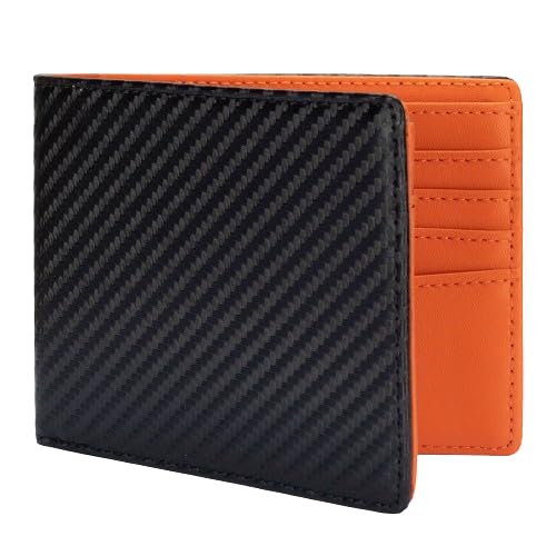 Moorle Schwarze Leder Geldbörse aus echtem Leder, Mini Wallet mit RFID Schutz von Moorle