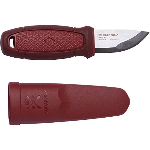 Morakniv mit Rotem Kunststoffgriff Eldris Outdoormesser, Mehrfarbig, One Size von Morakniv
