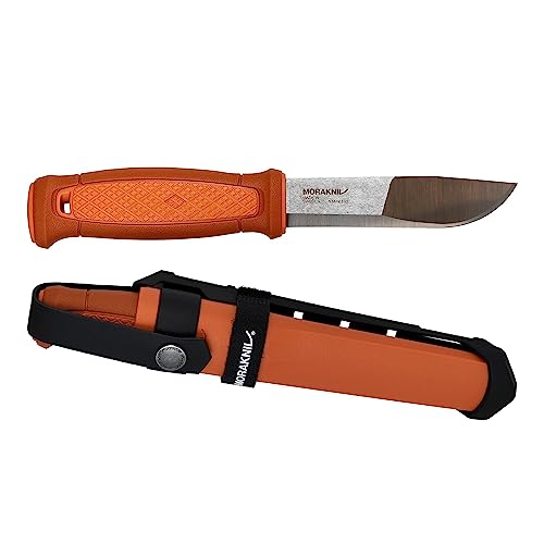 Morakniv Kansbol Gürtelmesser in Burnt orange aus rostfreiem 12C27 Stahl mit Multi-Mount-Kit von Morakniv