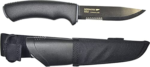 Morakniv Mora Gürtelmesser Bushcraft Black SRT Messer, Mehrfarbig, One Size von Morakniv