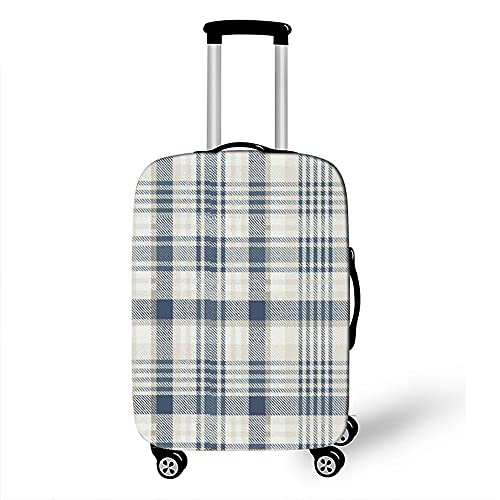 Morbuy 3D Reise Kofferhülle Kofferschutzhülle Elastisch Abdeckung Waschbar Kofferschutz Kofferbezug Reisekoffer Hülle Gepäck Luggage Cover mit Reißverschluss (Hellblau,XL) von Morbuy
