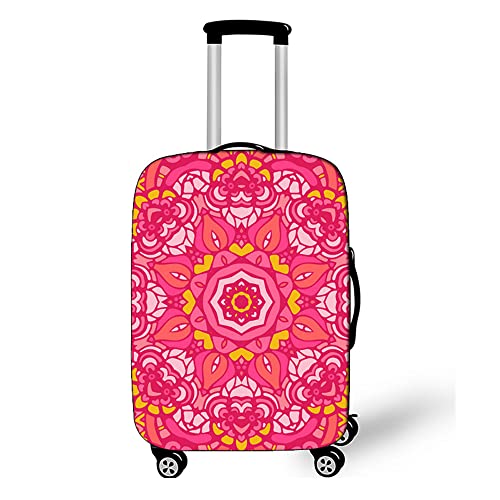 Morbuy Elastisch Reise Kofferhülle Kofferschutzhülle Koffer Schutzhülle mit Reißverschluss Luggage Cover Waschbar 3D Drucken Gepäck Cover mit Kofferschutz-Bezug (Böhmen 1,XL (30-32 Zoll)) von Morbuy