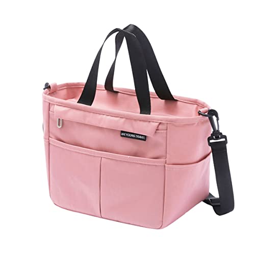 Morbuy Multifunktionale Kühltasche, Langlebige Gross Lunchtasche, Kühltasche Faltbar Kühltaschen für Reisen BBQ Camping Reise Auto Lebensmittel Transport (26 * 15 * 20cm,Rosa) von Morbuy