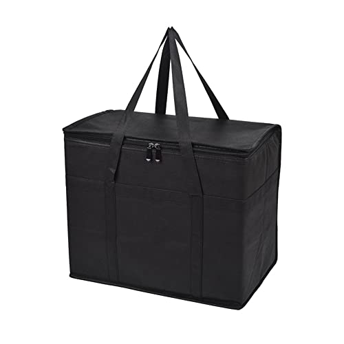 Morbuy Multifunktionale Kühltasche 32L, Langlebige Gross Lunchtasche, Kühltasche Faltbar Kühltaschen für Reisen Strand BBQ Camping Reise Auto Lebensmittel Transport (1er Set,Schwarz) von Morbuy