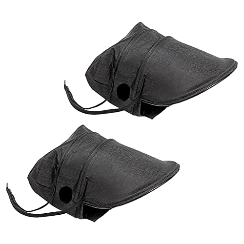 MoreChioce Motorrad Lenkerstulpen Lenker Handschuhe, Rennrad Handabdeckungen Winddicht Motorrad Lenker Muffs Wasserdicht Lenkerstulpen UV-Schutz Lenkerhandschuhe Schutzhandschuhe,Schwarz von MoreChioce