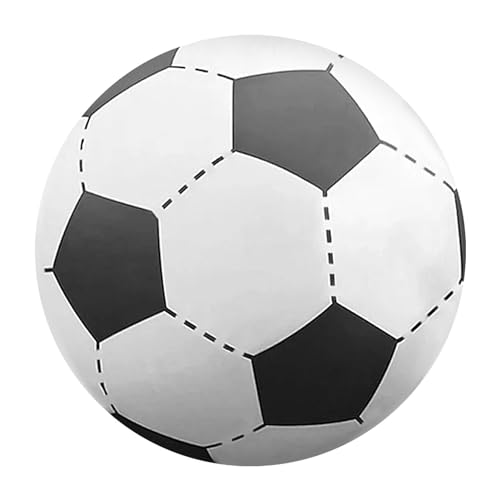 100cm Riesiger Aufblasbarer Strandball, Aufblasbares Fußball Poolspielzeug, Großer Aufblasbarer Fußball, Aufblasbarer Ball Mit Fußball Fußball Design, Großer Outdoor Sportbälle Für von Moreeulsi