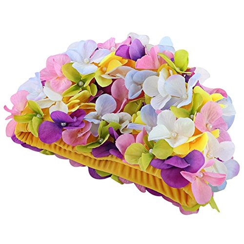 Moresave Damen Blumen Lange Haarpflege Bademütze Hut Frauen Casual Sport Schwimmenkappe Moresave Damen Blumen Lange Haarpflege Bademütze Hut Frauen Casual Sport Schwimmenkappe von Moresave