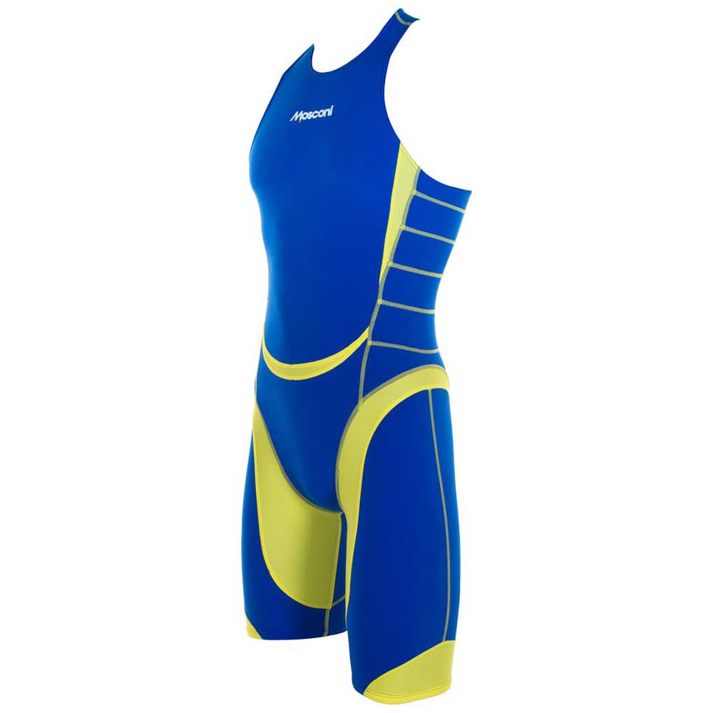 Mosconi Shark X Pro Sleeveless Trisuit Gelb,Blau 2XL Mann von Mosconi