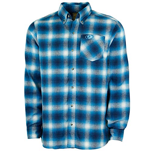 Mossy Oak Flanellhemd für Herren, Büffelkariert, langärmelig, Flanellhemden für Herren, Twilight Gradient, XX-Large von Mossy Oak