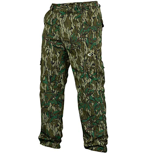 Mossy Oak Camo Leichte Jagdhose für Herren, Camouflage-Kleidung, Größe L, Greenleaf von Mossy Oak