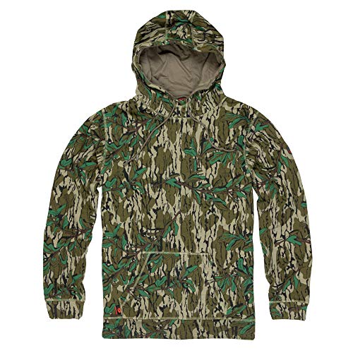 Mossy Oak Herren Camo for Men Hunting Hoodies Vintage Kapuzen-Sweatshirt, Greenleaf, XX-Large von Mossy Oak