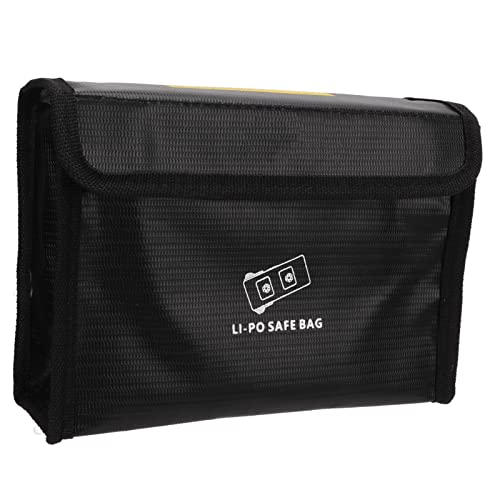 Lipo Battery Safe Bag, Protection Battery Bag Schwarz Explosionsgeschützt für den Transport für Drone Shop von Mothinessto