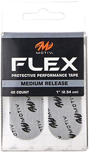 Motiv Unisex-Erwachsene Flex Schutzband, grau, vorgeschnitten, 40 Stück Bowling-Tape von Motiv