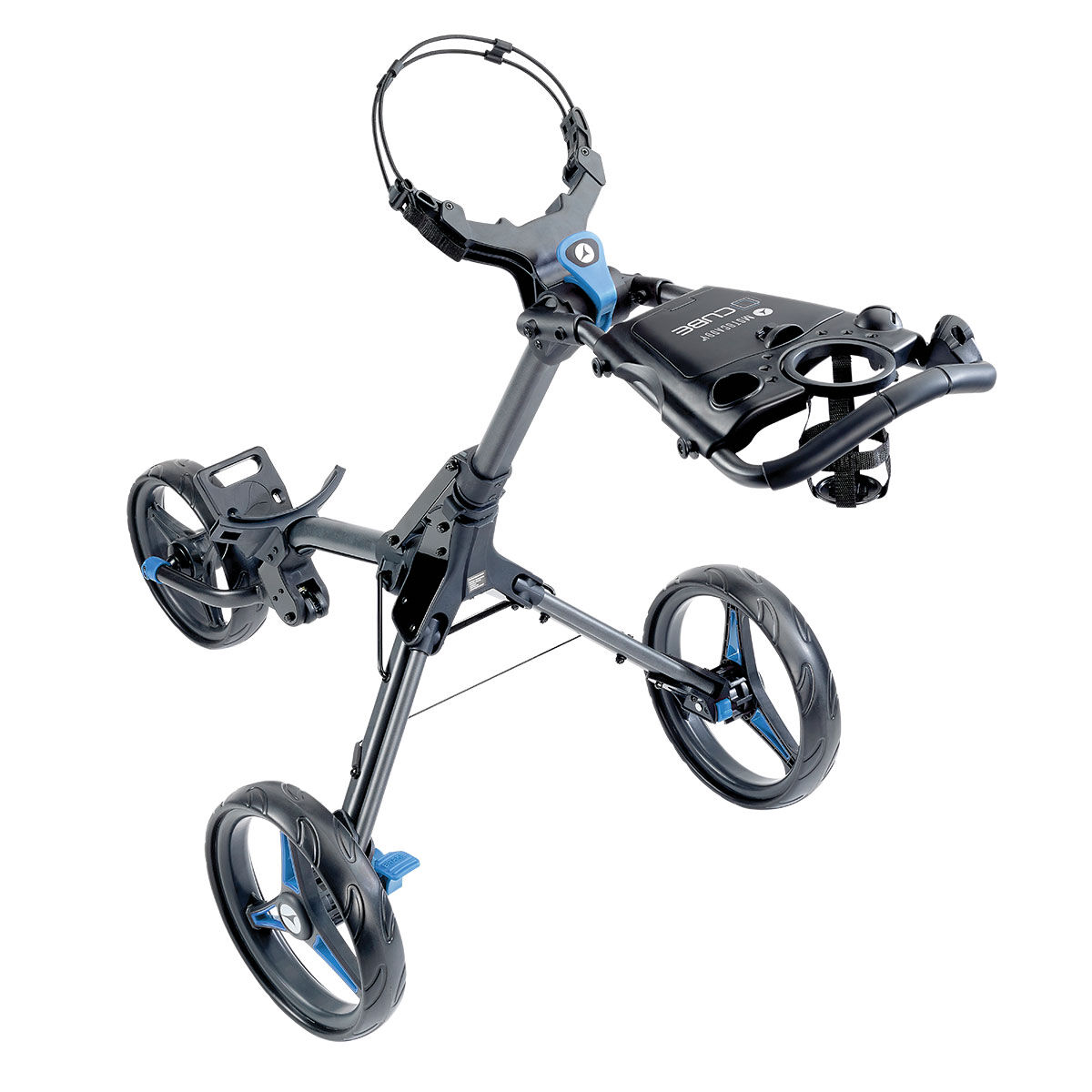 Motocaddy Blue Adjustable CUBE Push Golf Trolley, One Size | American Golf von Motocaddy
