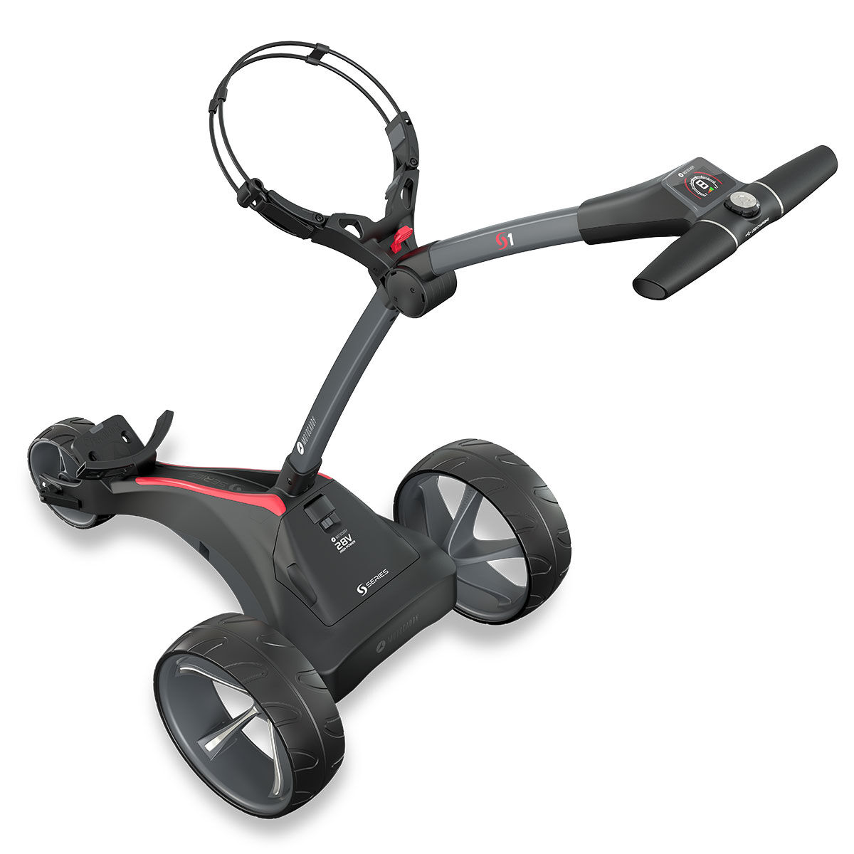 Motocaddy Electric Golf Trolley, Grey Adjustable S1 Extended Range 2020 | American Golf, One Size von Motocaddy