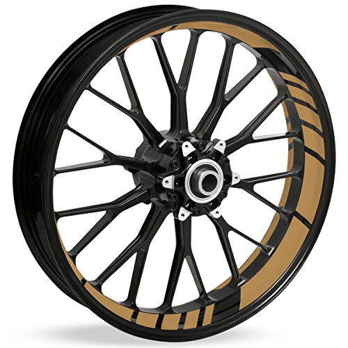 Motoking Felgenbettaufkleber im GP Design - Komplettset für 16" bis 19" - Farbe & Breite wählbar von Motoking