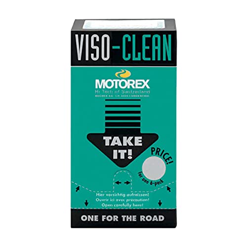 Motorex Set mit 12 Beuteln à 6 Reinigungstücher Viso Clean von Motorex