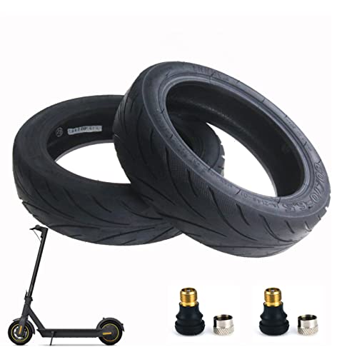 MotuTech Tubeless Reifen mit Ventil 60/70-6.5 für Segway Ninebot G30 Max Roller Elektroroller Hinten Vorne rutschfeste Tubeless Dämpfungsreifen (2 pieces) von MotuTech