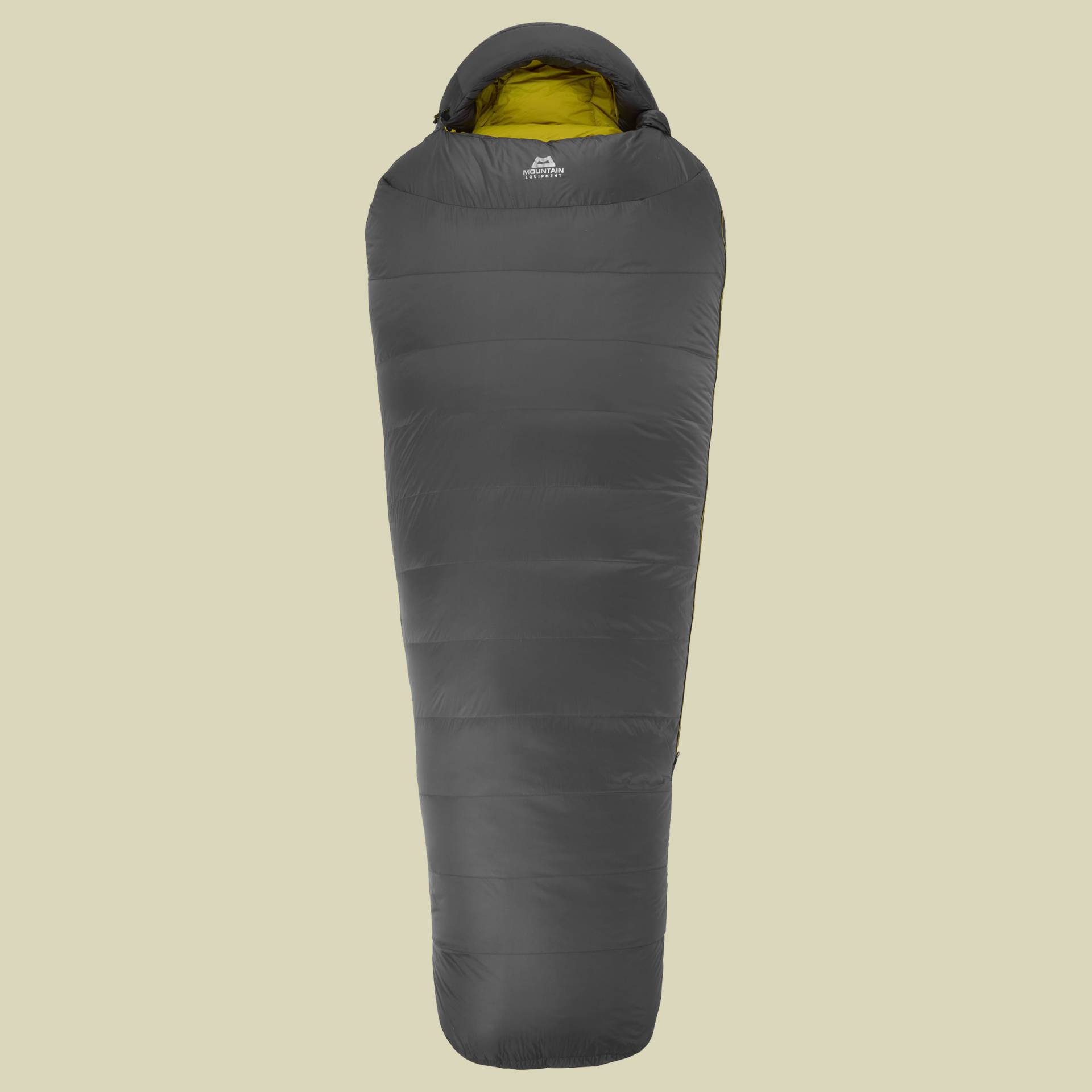 Mountain Equipment Helium GT 800 warmer, leichter Daunenschlafsack bis Körpergröße 182 cm anvil grey, links von Mountain Equipment