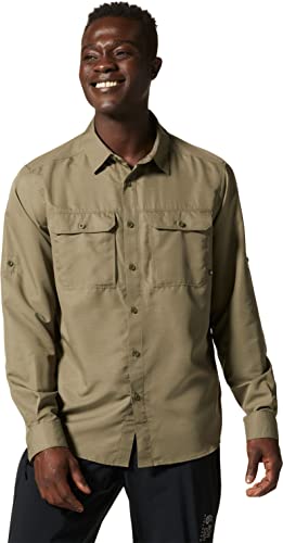 Mountain Hardwear Men's Canyon Long Sleeve Shirt, Stone Green, XL von Mountain Hardwear