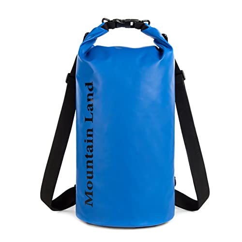 Mountain Land Dry Bag wasserdichte Tasche 10L/20L/30L/40L Wasserdicht Packsack mit Innentasche mit Reißverschluss für Kajak Boot Angeln Rafting Schwimmen Wassersport Treiben Dunkelblau 40L von Mountain Land