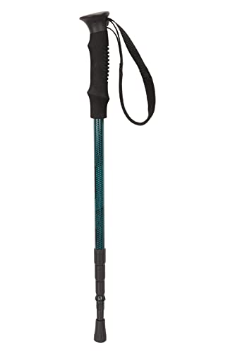 Mountain Warehouse Kompakter Wanderstock - 235 g - Kompakter Wanderstab, Leichter Trekking-Stock, Verstellbarer Handgelenkriemen - Ideal für Reisen, Camping Blaugrün Einheitsgröße von Mountain Warehouse