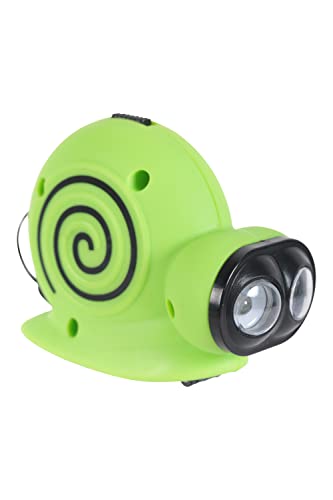 Mountain Warehouse Snail Dynamo Taschenlampe – Handgelenkschlaufe, LED, Batteriefrei, Taschenlampe zum Laufen – Ideal für Zuhause, Draußen, Notfall, Camping, Wandern Grün Einheitsgröße von Mountain Warehouse