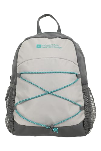 Mountain Warehouse Walklet 6-l-Rucksack - Freizeit-Tagesrucksäcke mit reflektierenden Details, Rucksack mit Flaschentaschen, Tasche mit Bungee-Schnüren, Schultergurte Kohle Einheitsgröße von Mountain Warehouse