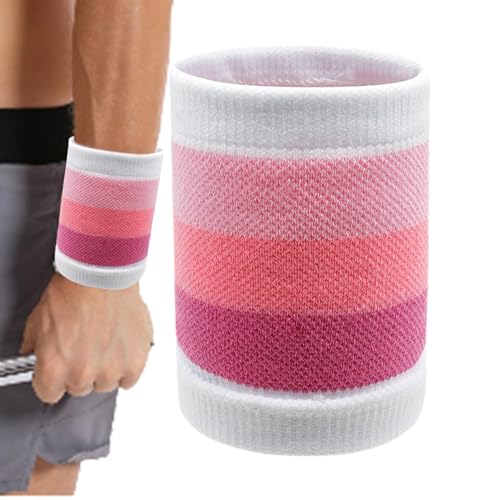 Moxeupon Handgelenk-Schweißbänder - Sportschutzband - Schweißabsorbierendes elastisches Armband, Handgelenkschweißbänder für Fitness, Basketball, Tennis von Moxeupon