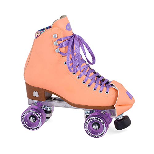 Moxi Skates - Strandhäschen - Modische Damen Rollschuhe | Pfirsich-Decke | Größe 8 von Moxi