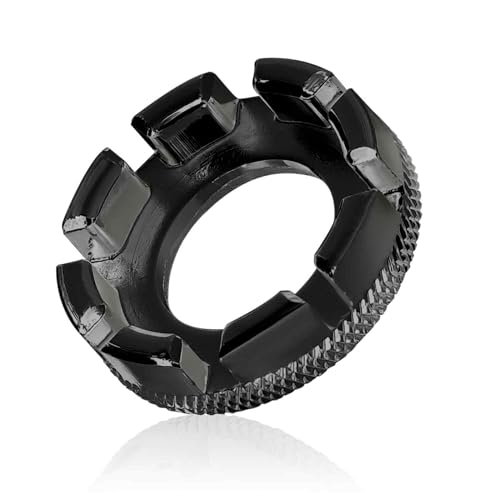 Mozeat Lens Speichenschlüssel Schwarz Fahrrad Speichen Werkzeug 8 Wege Nippelspanner Fahrrad Fahrradrad Schraubenschlüssel für Fahrradspeichen Größe 10-15 Zentrieren Reparieren von Mozeat Lens