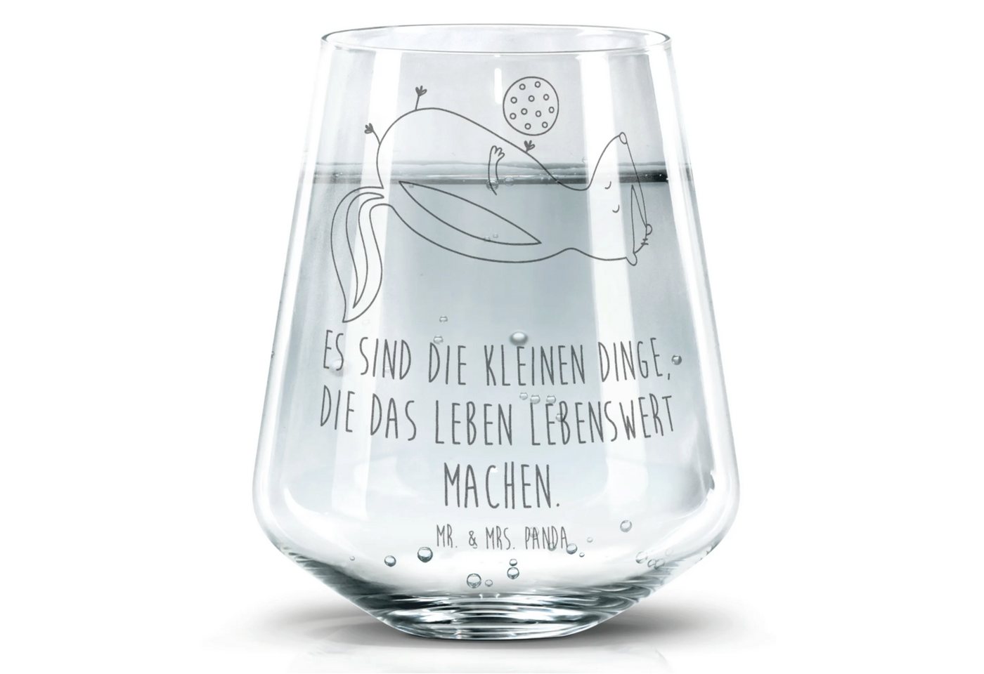 Mr. & Mrs. Panda Glas Stinktier Ball - Transparent - Geschenk, Glas Bunt, Stinker, Geschenk, Premium Glas, Umweltfreundlich von Mr. & Mrs. Panda