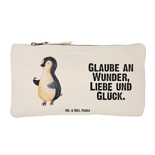 Mr. & Mrs. Panda Größe S Klein Schminktasche Pinguin Marienkäfer - Geschenk, Kosmetiketui, Freude, Pinguine, XXL, Glück, Kosmetiktasche, Schminketui, von Mr. & Mrs. Panda