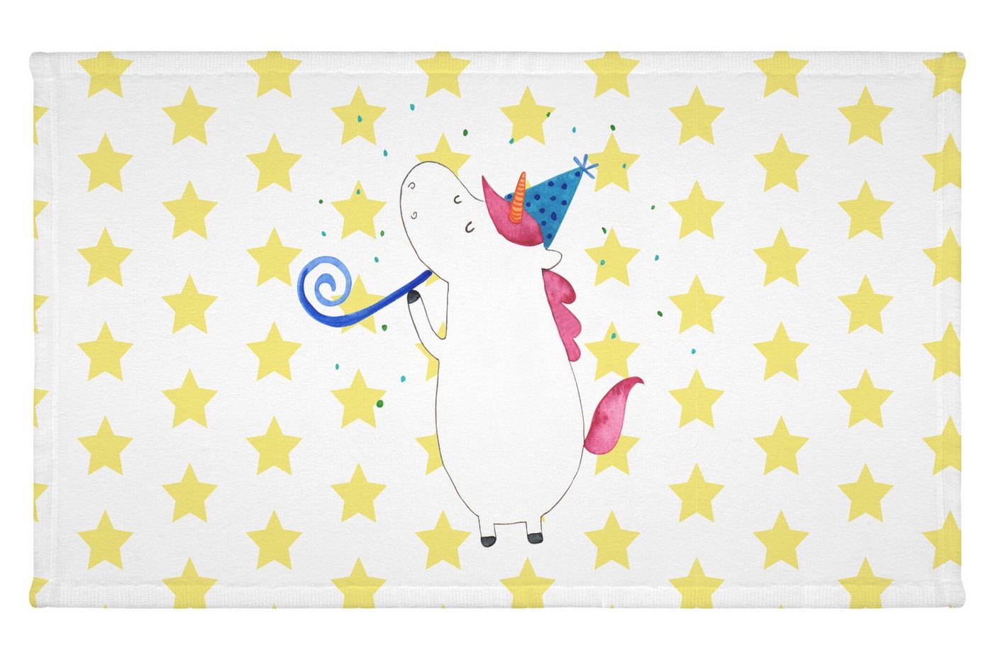 Mr. & Mrs. Panda Handtuch Einhorn Party - Weiß - Geschenk, Unicorn, Feier, Sport Handtuch, Einh, (1-St), Süßes Motiv von Mr. & Mrs. Panda
