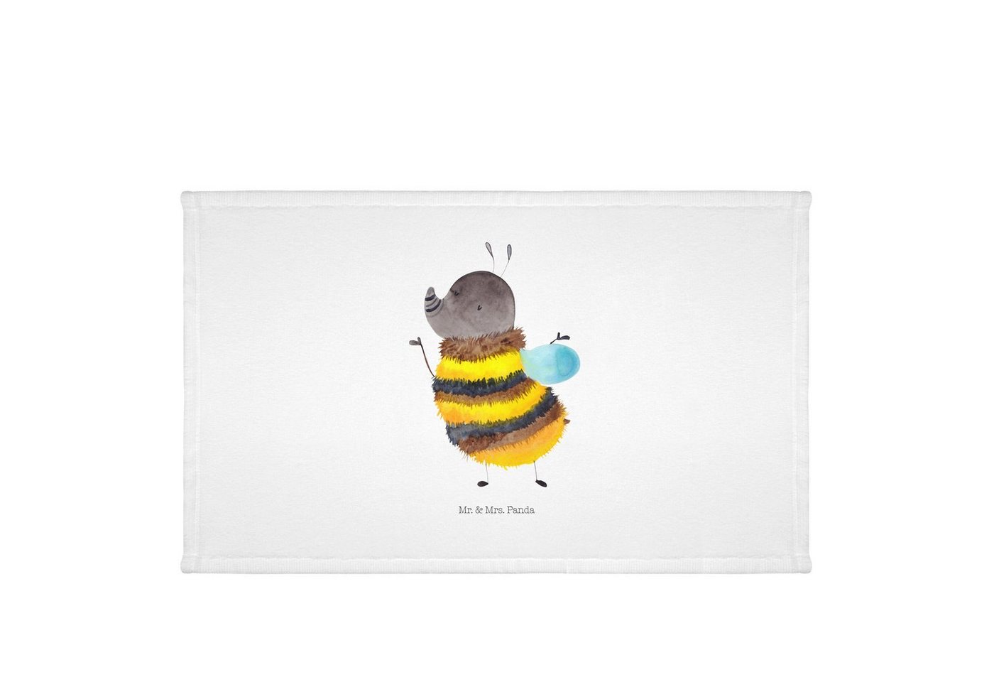 Mr. & Mrs. Panda Handtuch Hummel flauschig - Weiß - Geschenk, Reisehandtuch, Frottier, Natur, T, (1-St), Flauschig weich von Mr. & Mrs. Panda