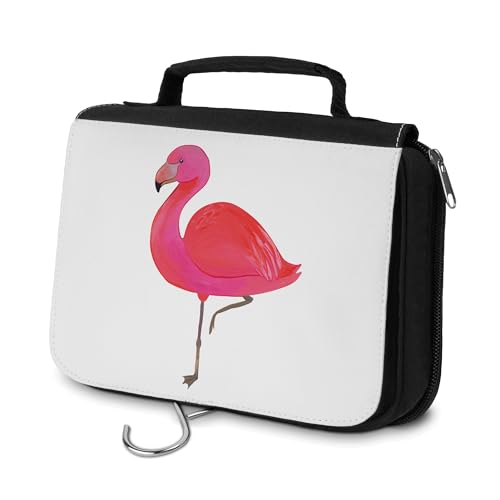 Mr. & Mrs. Panda Kulturbeutel Flamingo Classic - Geschenk, Organizer, einzigartig, Geschwister, Aufbewahrungstasche, Tochter, Freundinnen, von Mr. & Mrs. Panda