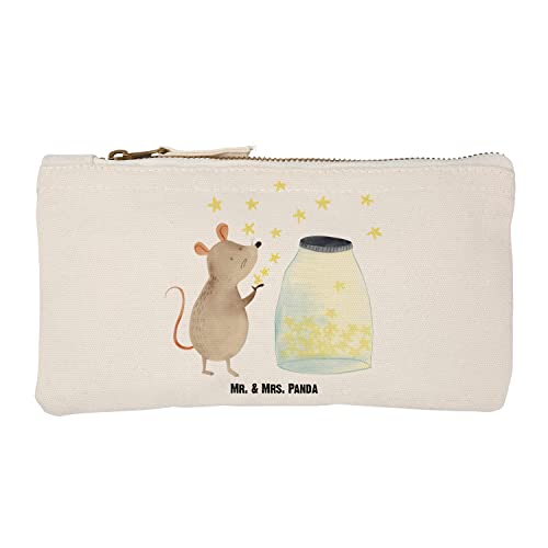 Mr. & Mrs. Panda Größe S Klein Schminktasche Maus Sterne - Geschenk, Kosmetikbeutel, Geburt, lustige Sprüche, Schlamperetui, Tiermotive, XXL, erstes von Mr. & Mrs. Panda