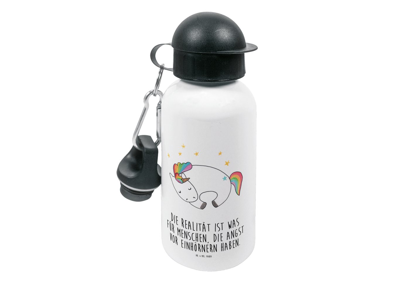 Mr. & Mrs. Panda Trinkflasche Einhorn Nacht - Weiß - Geschenk, Kids, Träume, Kindertrinkflasche, Ki von Mr. & Mrs. Panda
