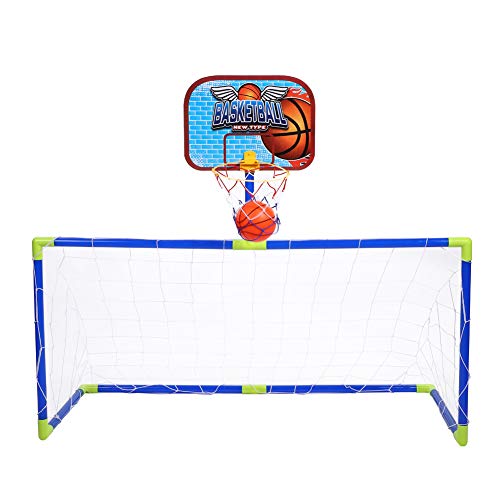 Indoor Outdoor Mini-Basketball-Fußball-System, Rückwand, Fußball-Schutzbälle-Set, Kinderspielzeug-Set von Mrisata