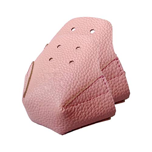 Mrisata 1 Paar Zehenkappen für Rollschuh-Zehenkappen mit 4 Löchern, Zehenschutz aus Künstlichem PU-Leder für Quad-Rollschuh-Schutz, Zehenkappenschutz aus Wildleder, Zehenkappenschutz von Mrisata