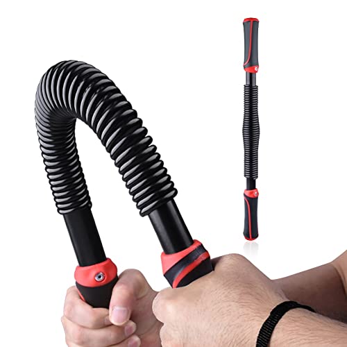 Msnaile Power Twister Biegehantel Königsfeder Hochleistungs-Federarm Kraftstab Muskelaufbau Körper Arm Krafttrainingsgerät-50kg von Msnaile