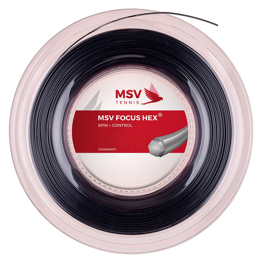 Msv Tennis Focus Hex 200 M Tennis Reel String Silber 1.27 mm von Msv Tennis