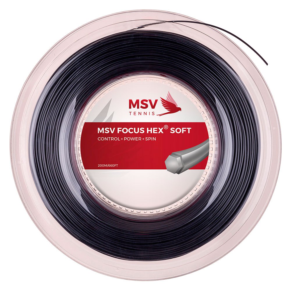 Msv Focus Hex Soft 200 M Tennis Reel String Silber 1.25 mm von Msv