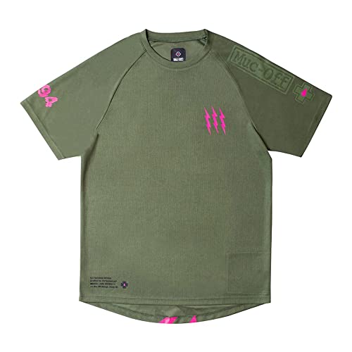 Muc Off, Soft Goods Maglia Manica Corta, Kurzarm-Shirt, Grün, M, Unisex Adult. von Muc-Off