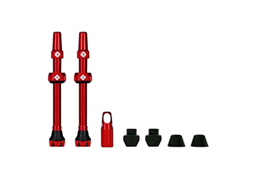 Muc-Off Unisex – Erwachsene accessorio valvola tubeless Ventile Für Gomme, Rot, 44mm von Muc-Off