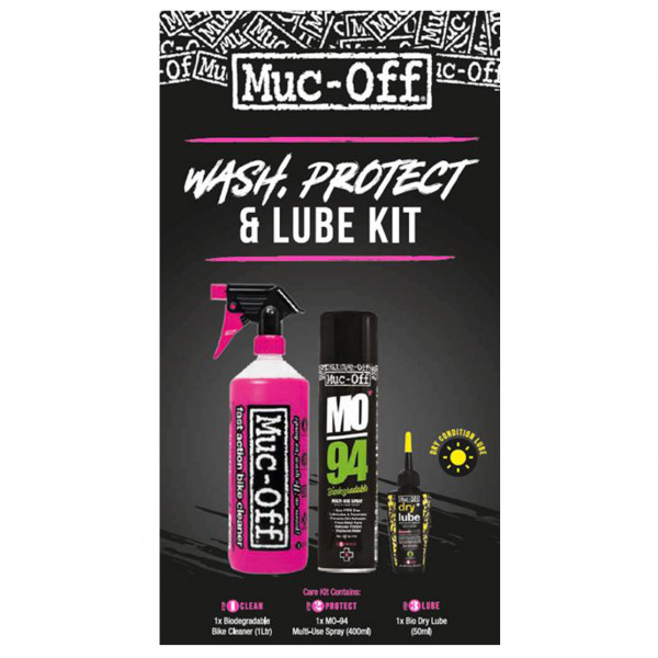 Muc Off - Wash, Protect, Dry Lube Kit Gr One Size schwarz von Muc Off