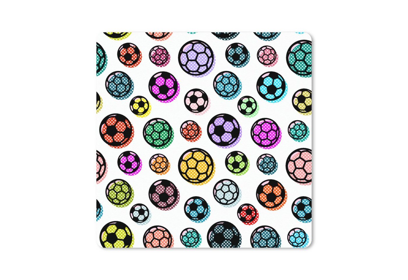 MuchoWow Gaming Mauspad Muster - Fußball - Sport - Jungen - Kinder - Kinder (1-St), Mousepad mit Rutschfester Unterseite, Gaming, 40x40 cm, XXL, Großes von MuchoWow